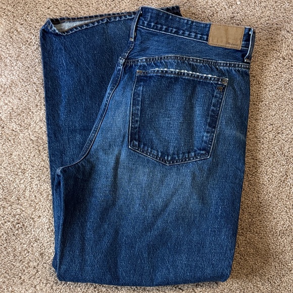 Madewell Low Slung Baggy Blue Denim - Picture 4 of 4